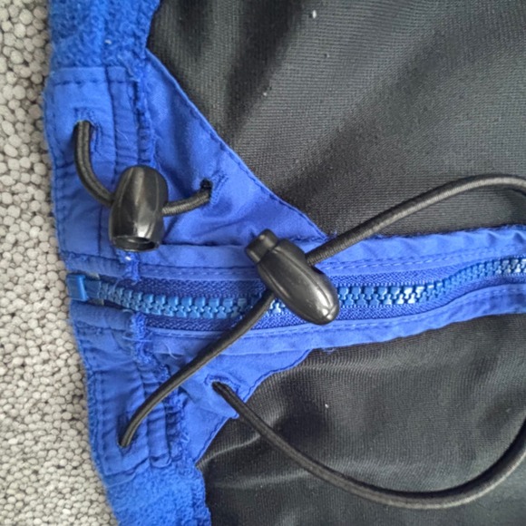 VTG Lands End USA Polartec Fleece Jacket L TALL Full Zip Polartec Outdoor Blue - Picture 9 of 10